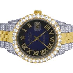 A 14KT ROSE GOLD AND SAPPHIRE & DIAMOND RING.