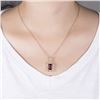 Image 6 : A 18KT ROSE GOLD AND TOURMALINE & DIAMONDS PENDANT.