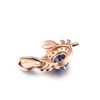 Image 3 : A 18KT ROSE GOLD AND SAPPHIRE & DIAMONDS PENDANT.