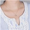 Image 6 : A 18KT ROSE GOLD AND SAPPHIRE & DIAMONDS PENDANT.