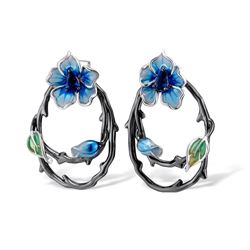 A STERLING SILVER EARRINGS.
