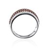 Image 3 : A STERLING SILVER AND CUBIC ZIRCONIA RING.