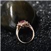 Image 5 : A 18KT ROSE GOLD AND TOURMALINE & DIAMONDS RING.