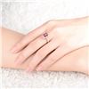 Image 6 : A 18KT ROSE GOLD AND TOURMALINE & DIAMONDS RING.