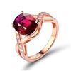Image 1 : A 18KT ROSE GOLD AND TOURMALINE & DIAMONDS RING.