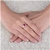 Image 5 : A 18KT ROSE GOLD AND TOURMALINE & DIAMONDS RING.