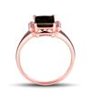 Image 2 : A 18KT ROSE GOLD AND TOURMALINE & DIAMONDS RING.