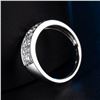 Image 5 : A 18KT WHITE GOLD AND DIAMONDS RING.