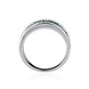 Image 5 : A STERLING SILVER AND CUBIC ZIRCONIA RING.