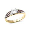 Image 1 : A STERLING SILVER AND CUBIC ZIRCONIA RING.