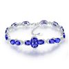Image 1 : A 18KT WHITE GOLD AND SAPPHIRE & DIAMONDS BRACELET.