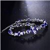 Image 3 : A 18KT WHITE GOLD AND SAPPHIRE & DIAMONDS BRACELET.
