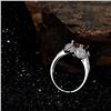 Image 5 : A 14KT WHITE GOLD AND RUBY & DIAMONDS RING.
