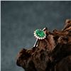 Image 3 : A 18KT ROSE GOLD AND EMERALD & DIAMONDS RING.