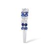 Image 4 : A STERLING SILVER AND CUBIC ZIRCONIA RING.