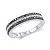 Image 1 : A STERLING SILVER AND CUBIC ZIRCONIA RING.