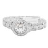Image 3 : A 14KT WHITE GOLD AND TOPAZ & DIAMONDS BRACELET.