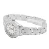 Image 4 : A 14KT WHITE GOLD AND TOPAZ & DIAMONDS BRACELET.