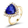 Image 1 : A 14KT YELLOW GOLD AND TANZANITE & DIAMONDS RING.