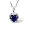 Image 1 : A STERLING SILVER AND CUBIC ZIRCONIA PENDANT.