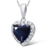 Image 2 : A STERLING SILVER AND CUBIC ZIRCONIA PENDANT.