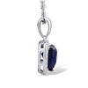 Image 3 : A STERLING SILVER AND CUBIC ZIRCONIA PENDANT.
