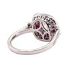 Image 3 : 1.22 ctw Diamond and Ruby Ring - Platinum