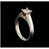 Image 4 : Platinum 0.70 ctw Diamond Ring