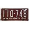 Image 1 : SK Licence Plate 1949