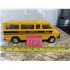 Image 1 : 4.5 X 11" tin toy School bus made by Ertl
