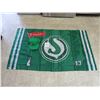 Image 1 : Saskatchewan roughriders pilsner flag & hat