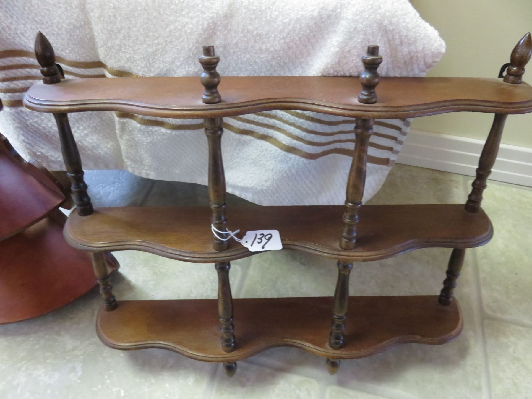 Primitive corner shelf and 3 tier nick-nack shelf