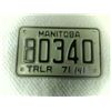 Image 2 : 1971 Manitoba trailer plate