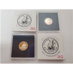 2 X 92.5% silver 10¢ 500th anniversary John Cabot voyage