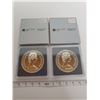 Image 4 : 1987 & 1984 B.U. Canadian silver dollars