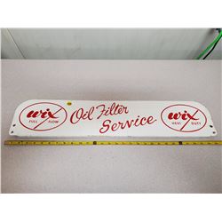 Wix filters steel sign 29" x 6"