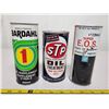 Image 1 : 3 vintage oil additive cans