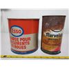 Image 3 : 5lb Esso grease can & Imperial/Esso qt. can