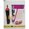 Image 2 : Full motomaster litre tin can/Canadian Tire handy oiler can