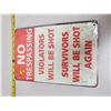 Image 1 : 12" X 8" Reproduction tin signs