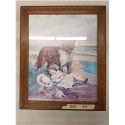 Vintage Framed Picture - 19x23
