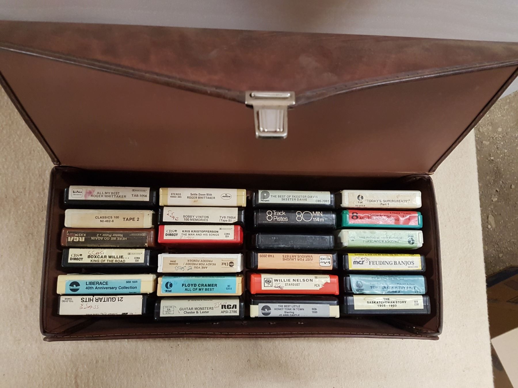 8 Track Tapes & Case