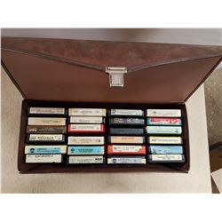 Eight Track Case 8 Track Tapes & Case
