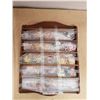 Image 1 : Display Shelf & Collectible Figurines - 17x13in