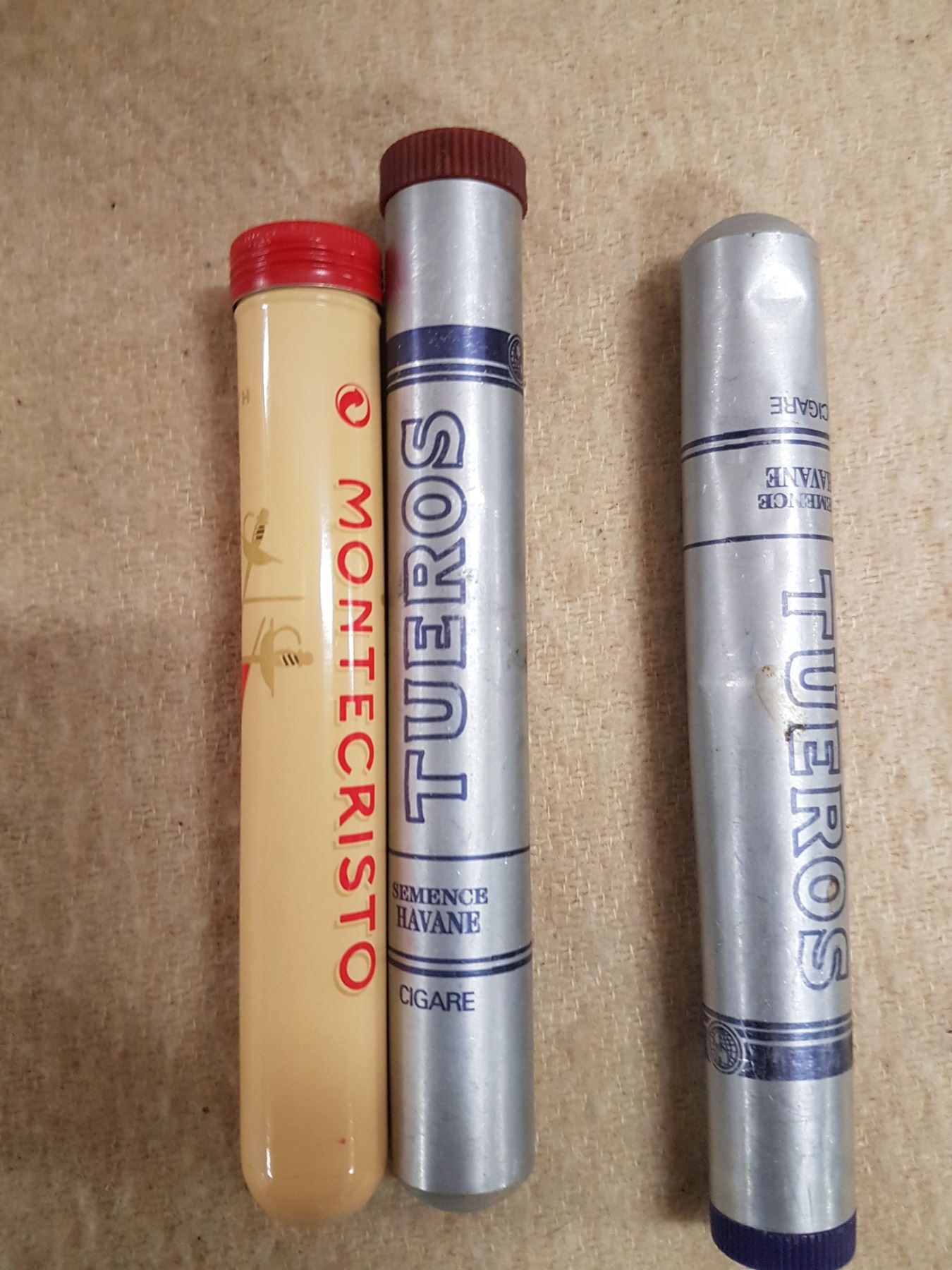 Lot Vintage Cigars & Cigar Tubes