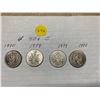 Image 1 : 4 Canada 50¢ fifty cent pieces, 1970 2-1979, 1985