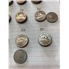 Image 4 : 60 Canada five cent pieces, 3 coins for each year 1971-1990