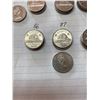 Image 5 : 60 Canada five cent pieces, 3 coins for each year 1971-1990