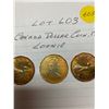 Image 3 : 1987 Canada loonie, one dollar coin, 3 coins