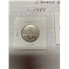 Image 2 : Canada nickel 50 cent 50¢ piece, 1 -1985, 3-1986